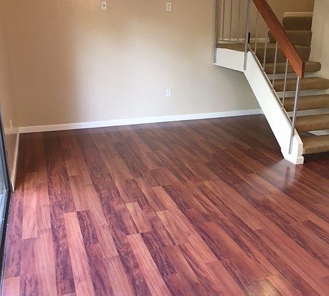 Living room with hardwood floors