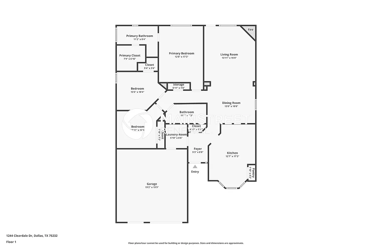 Floor Plan - 1244 Cleardale Dr