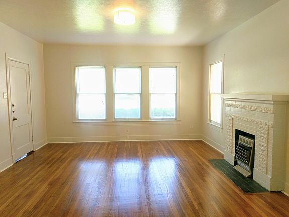 Newly refinished hardwood floors