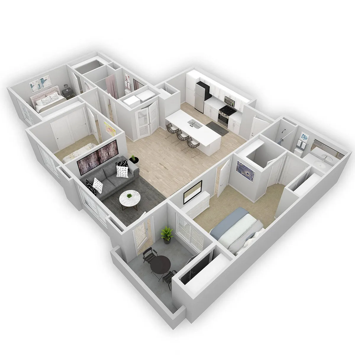 Floor plan 3 Bedroom 2 Bathroom