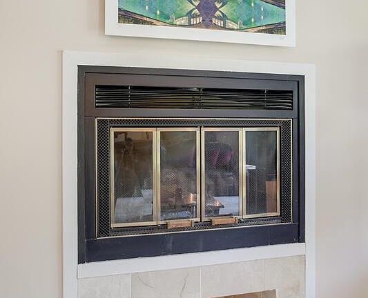 Fireplace in living room