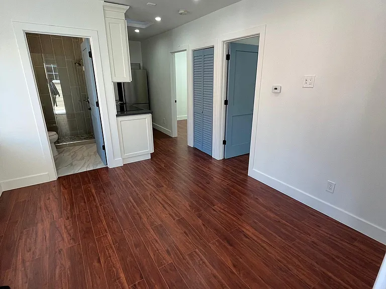Living and dining room with kitchen nook