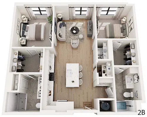 Floor plan 2B