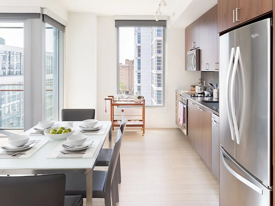 Gorgeous upscale finishes including stainless steel appliances