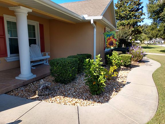 Front sidewalk and porch