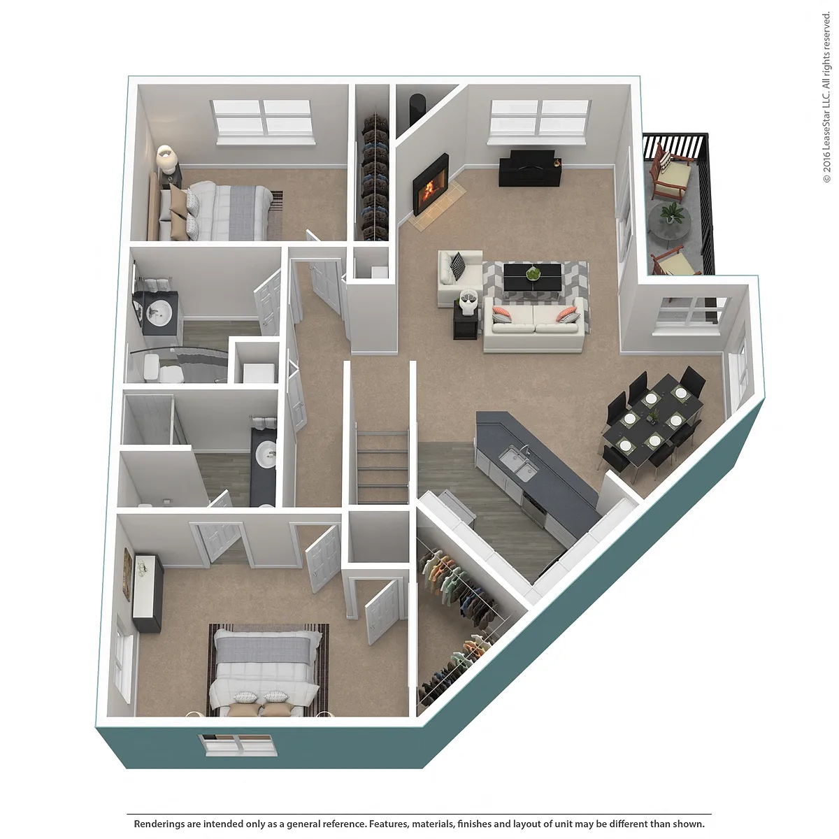 Floor plan Residence 10 Upgraded