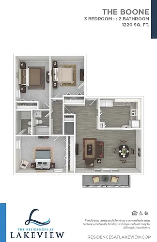 Floor plan 3 Bedroom 2 Bathroom