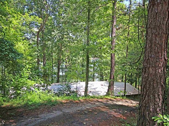 View From driveway to cabin