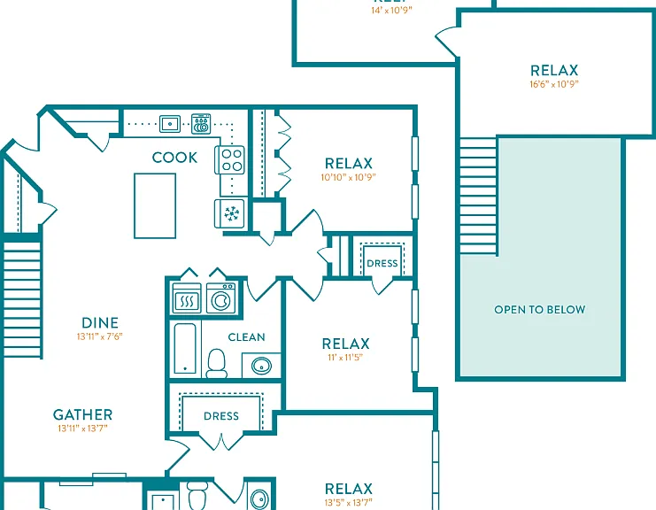 Beckett Loft Floorplan Diagram