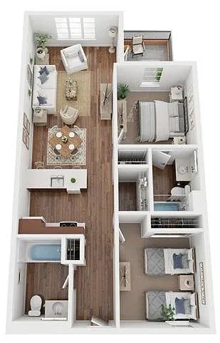 Floor plan 2X2 B10