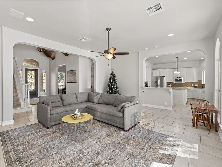Living Room into Kitchen
