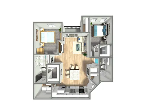 Floor plan 2X2 F