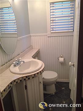 beautifully tiled bathroom