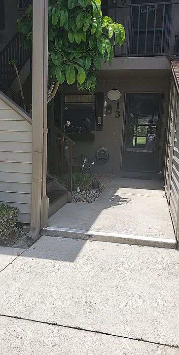 Front of condo