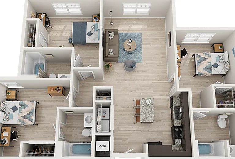 The Park on Morton 3x3 Platinum Floor Plan The Park on Morton 3x3 Platinum Floor Plan