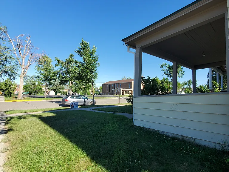 Front Porch in a residential neighborhood.
