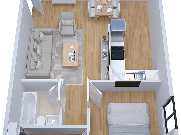 Hideaway Cove 1 bedroom floor plan Hideaway Cove 1 bedroom floor plan