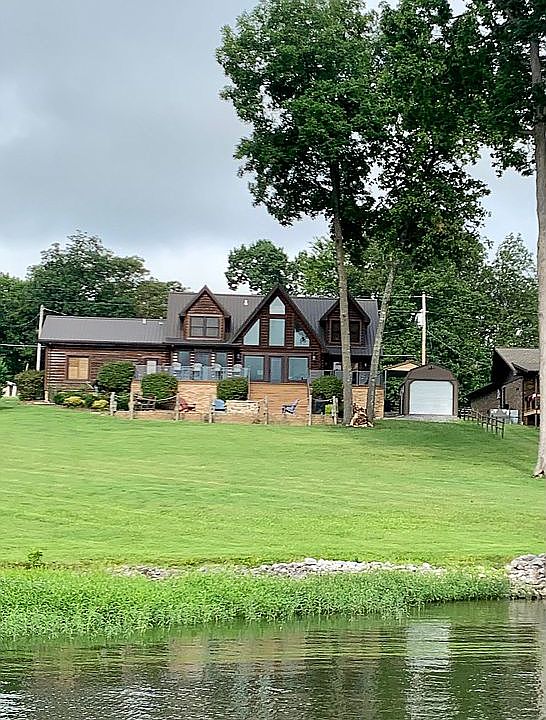 View from dock up to house