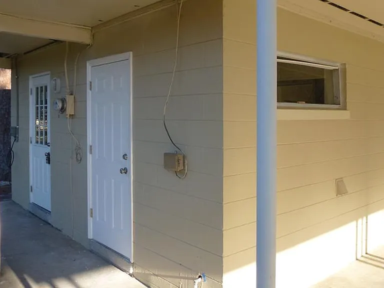 Side entrance