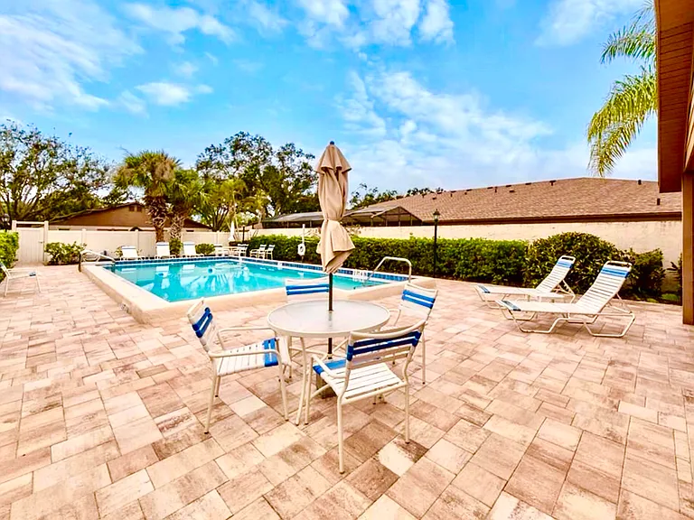 Community heated pool.