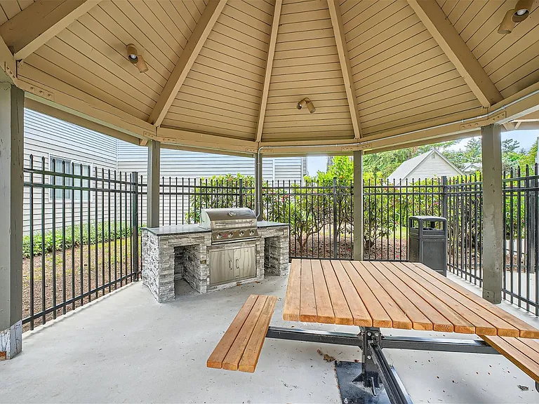 Our Community BBQ Grill and Patio at Bellwether Apartments in Olympia, Washington