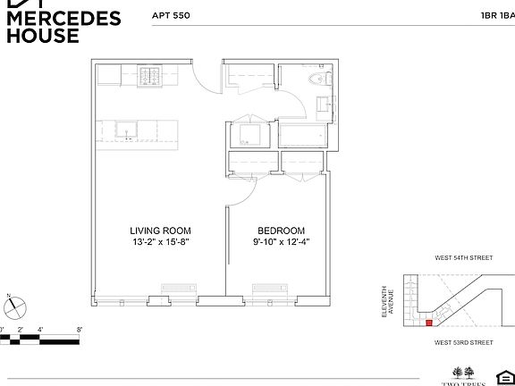 2nd image of 550 W 54th St #550