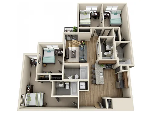 Floor plan 4X4D2