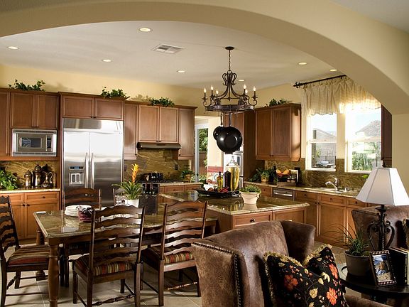 kitchen of model home