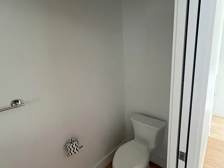 Bathroom off of kitchen