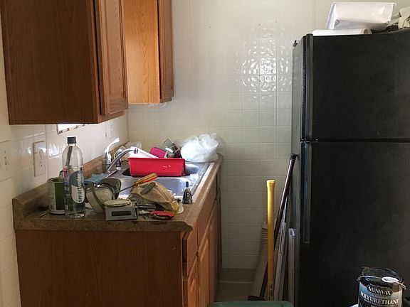 kitchen from side (taken during renovation)