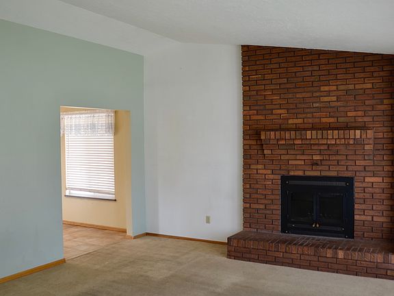 Wood burning fireplace