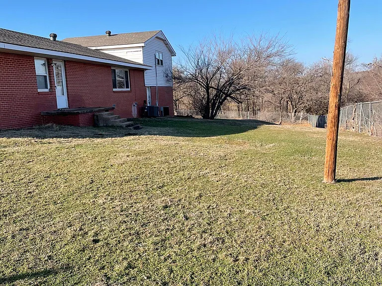 Back of the house and yard.