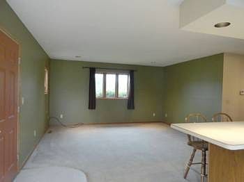 The 15 ft. by 16 ft. living room can be seen and enjoyed from nearly every room in the house!