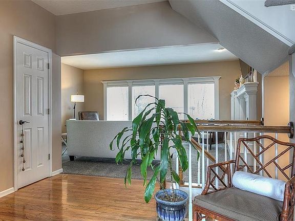 Entry with wood floors