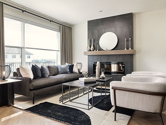 Great room of the Rundle 24 by Brookfield Residential