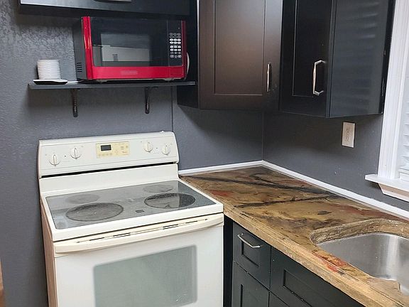Microwave and full size stove