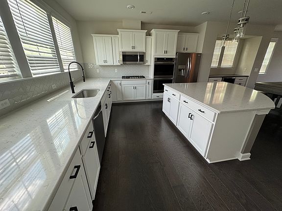 Upgraded gourmet kitchen.