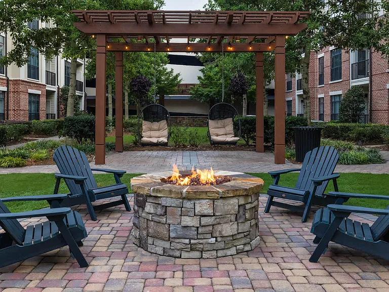 Courtyard Lounge with Firepit