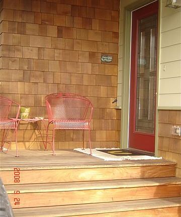 Cedar siding, Ipe decking