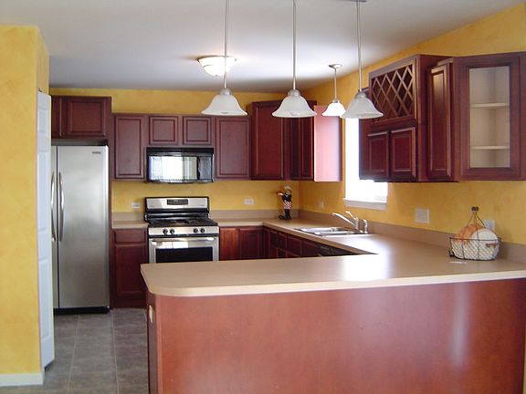 Customized kitchen with an eastern view