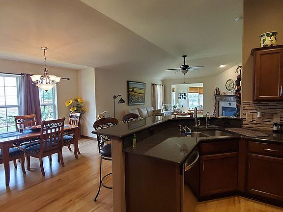 Kitchen and dining room. 