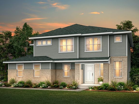 PR2M-B Elevation includes brick wainscot. See sales for details