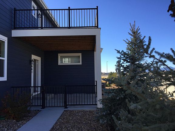 Downstairs porch, master balcony