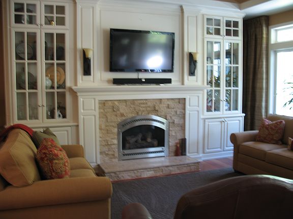 Great room with built-ins