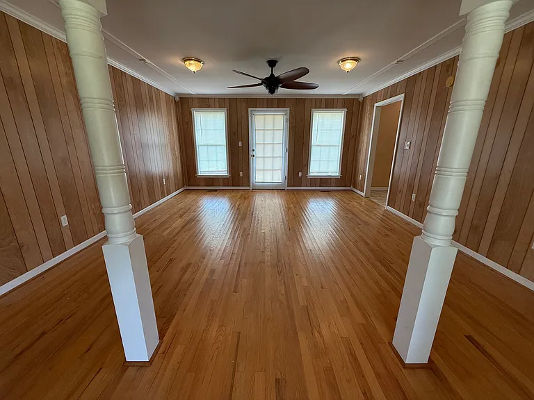 Living room from front door to back door