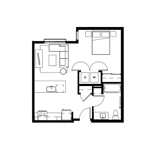 Floor plan Studio 10