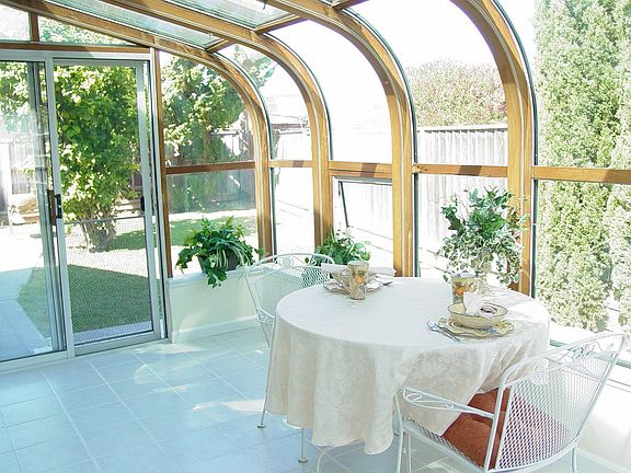 Sunroom With New Floor, Walls