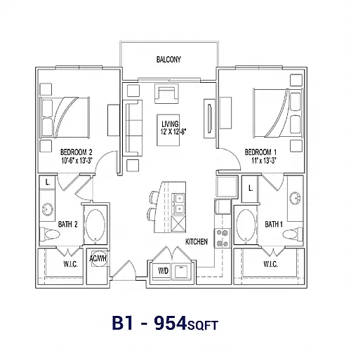 Floor plan B1