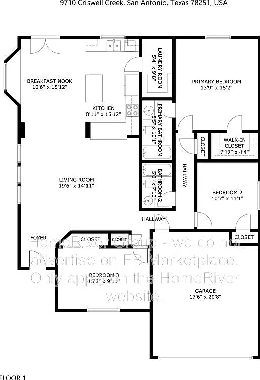 3 bed, 2.0 bath, 1520 sqft, $1,795 — Photo 2