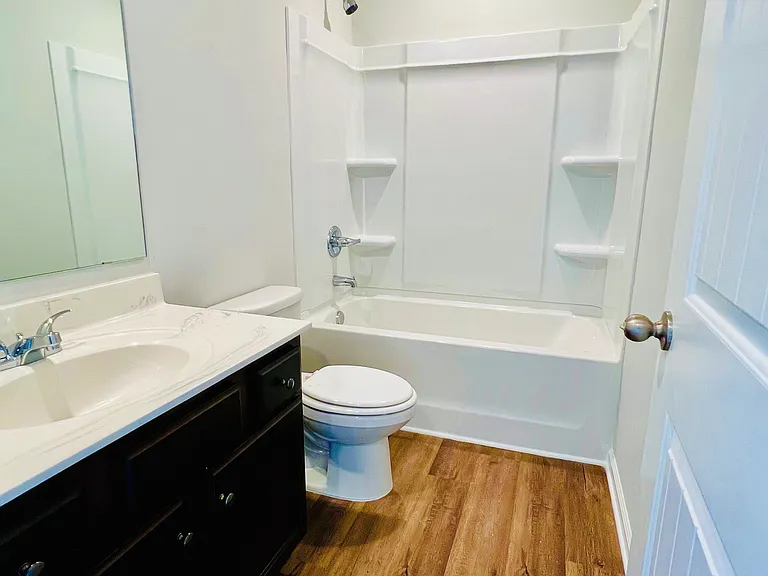 Full Bathroom with LVP flooring